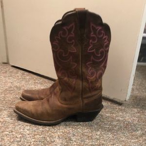 Ariat square toe cowgirl boots